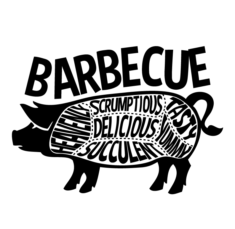 Bbq pig summer delicious. Cookout clipart blank