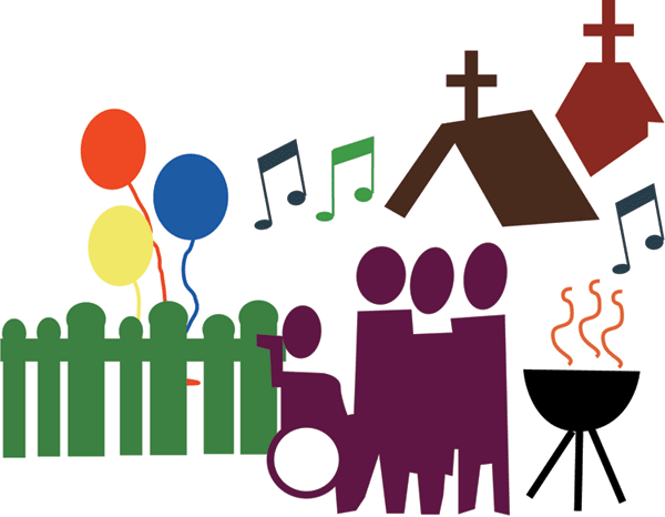 grilling clipart block party