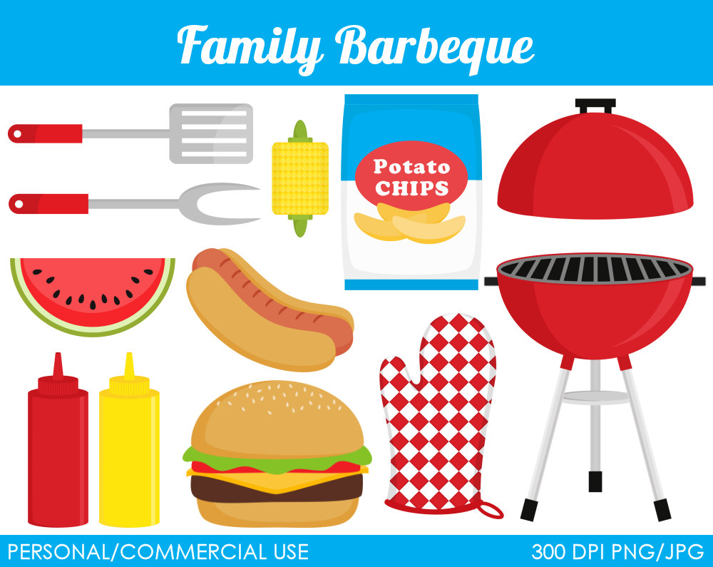 grilling clipart bbq food
