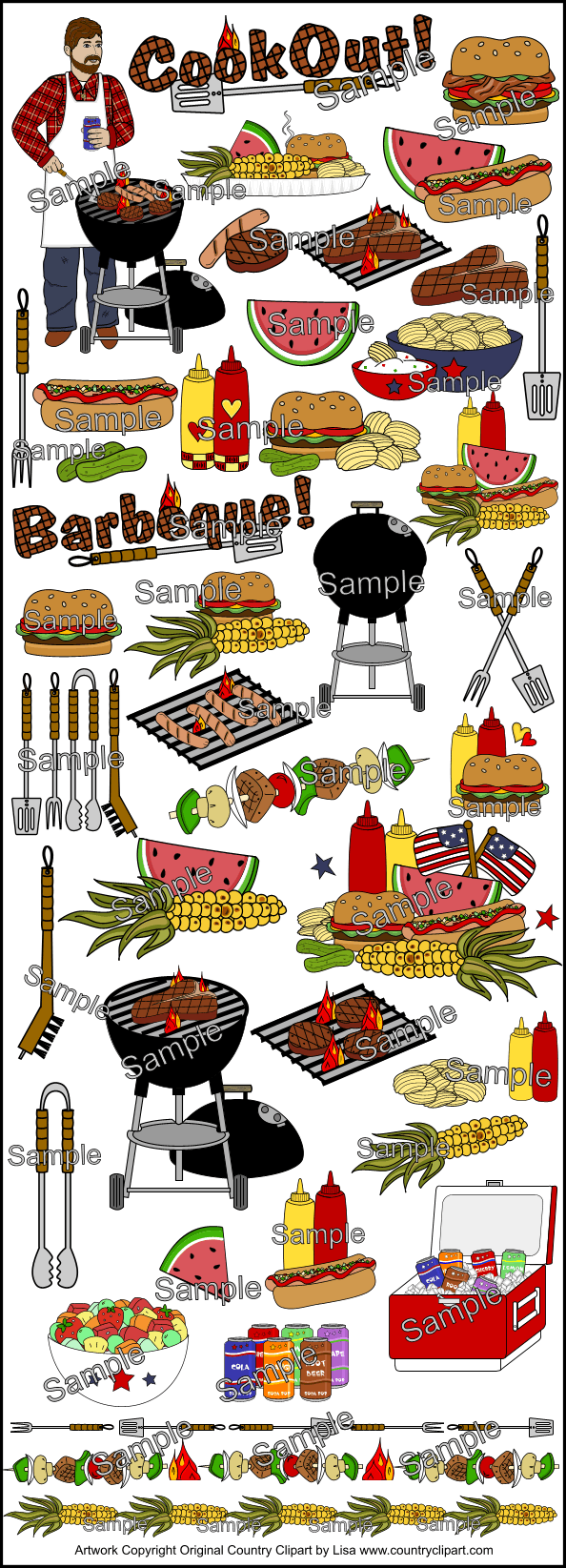 cookout clipart chip