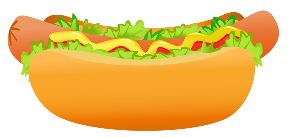  dogs fast food. Foods clipart hot dog