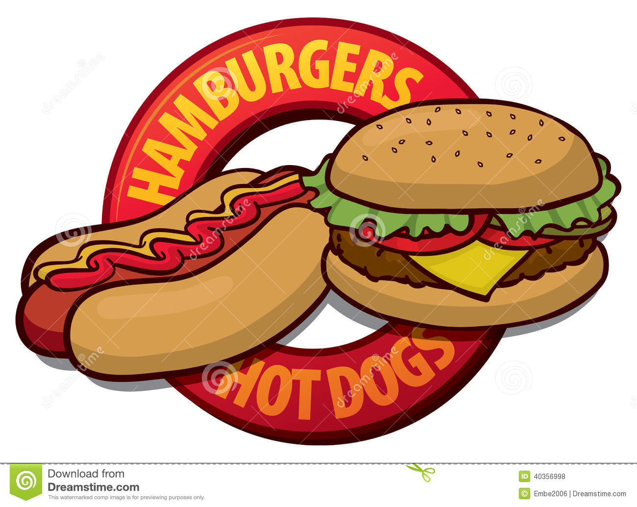 hamburger clipart food cookout
