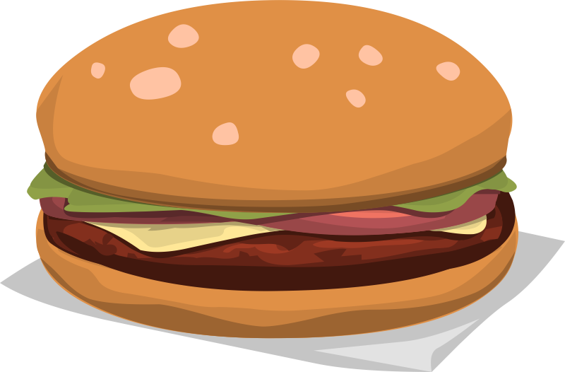 hamburger clipart thin