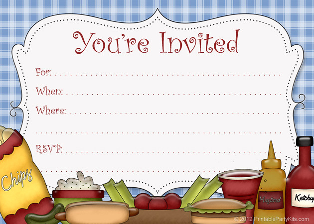 cookout clipart invitation