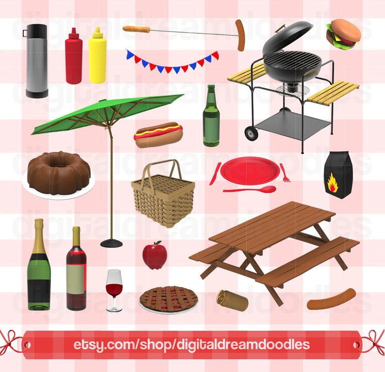 Cookout clipart picnic table, Cookout picnic table Transparent FREE for ...