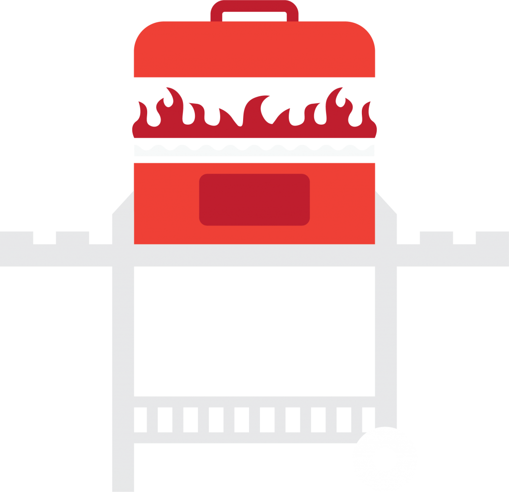 cookout clipart red grill