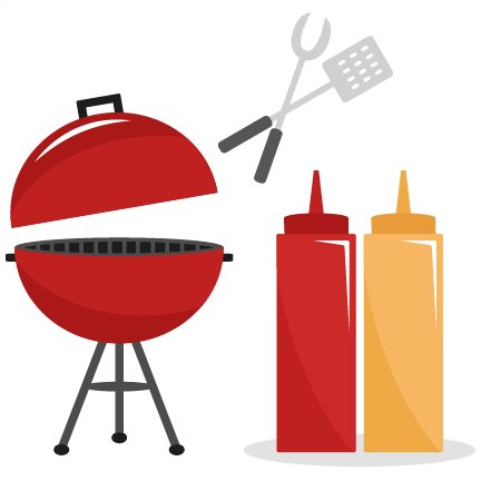 cookout clipart red grill