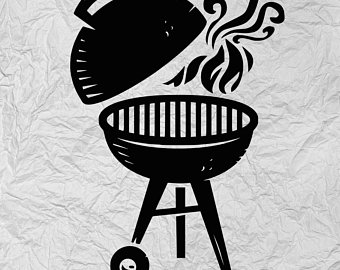 cookout clipart silhouette