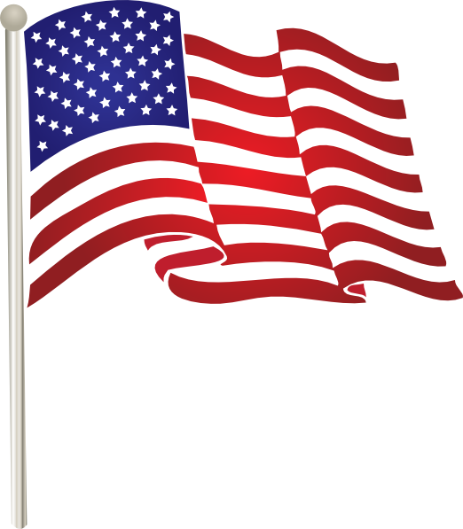 United states waving clip. Flag clipart vector