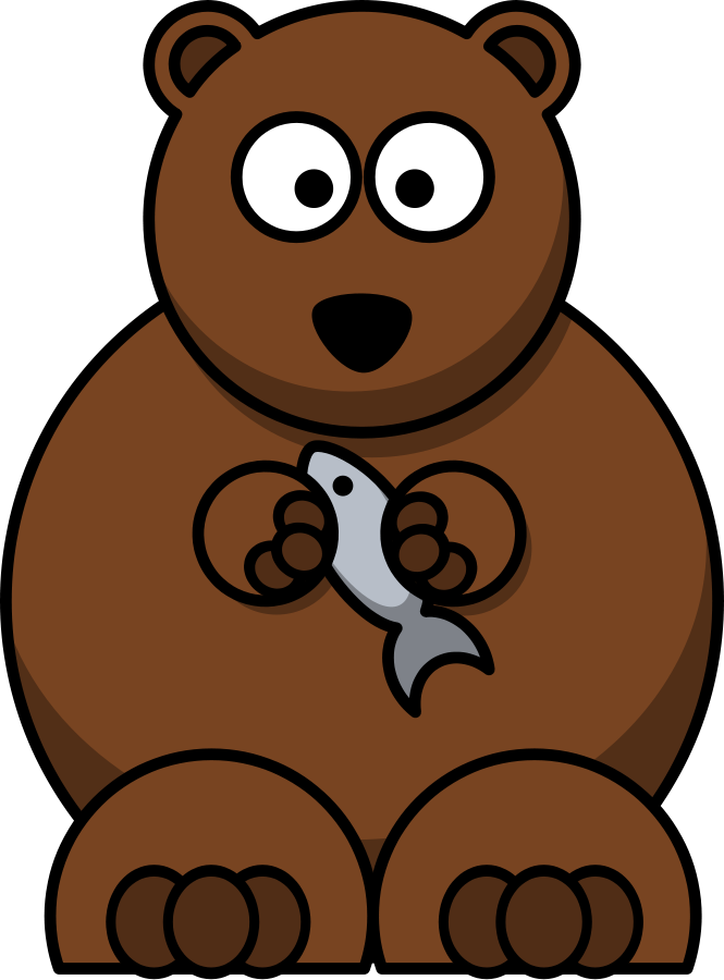 cool clipart brown bear