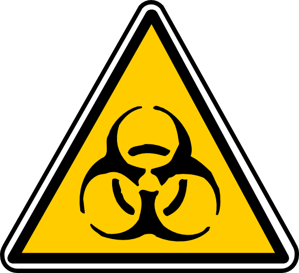 Danger clipart danger zone. Warning bio hazard clip