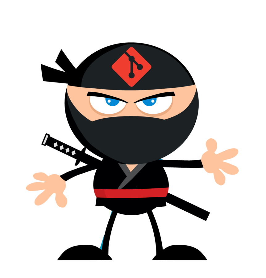 Warrior clipart design. Be a git ninja