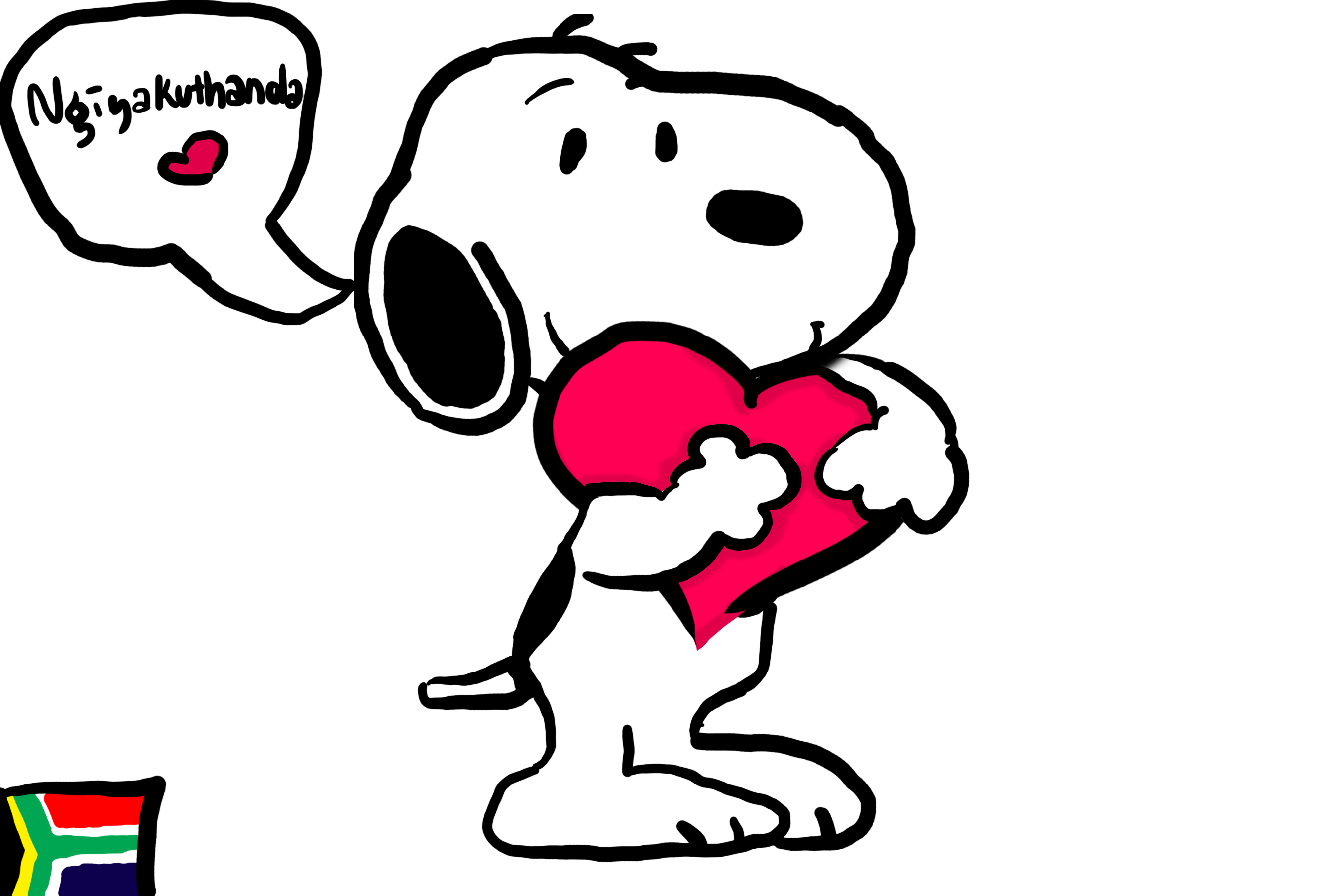 valentine clipart snoopy