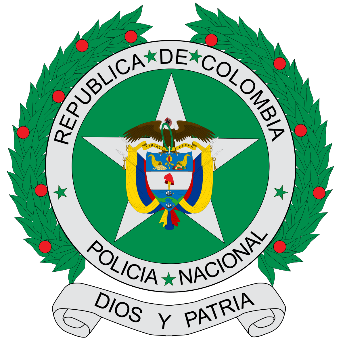 National police of colombia. Emergency clipart policing