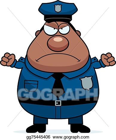 policeman clipart mad