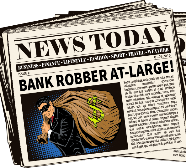 cop clipart bank robber