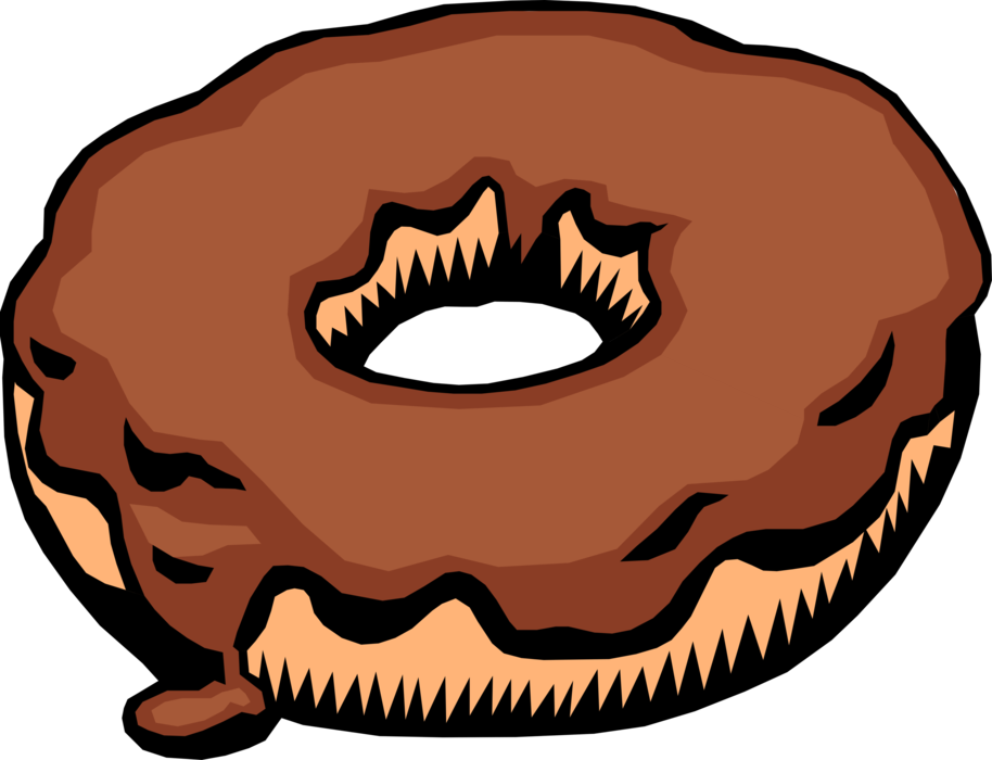 Donut or vector image. Doughnut clipart food
