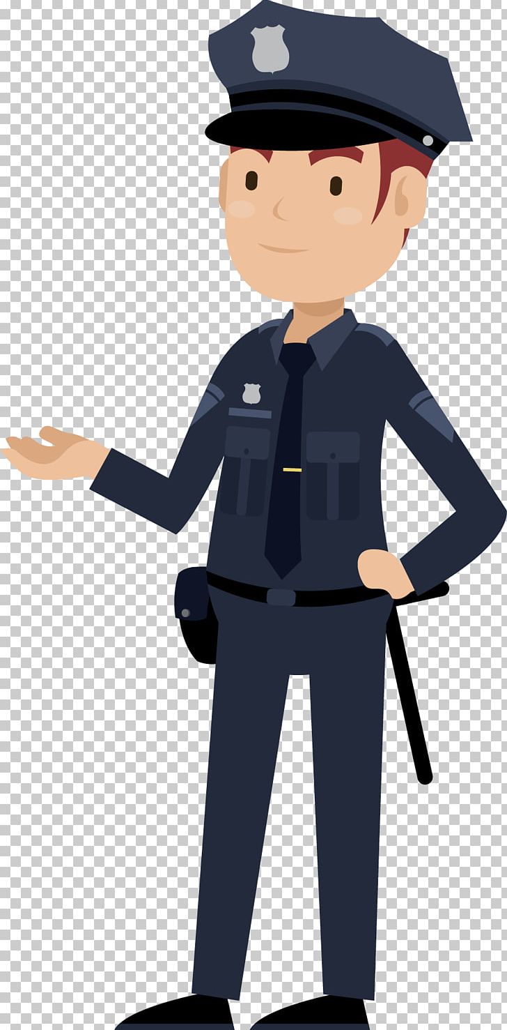 Cartoon police officer security. Cop clipart law public safety