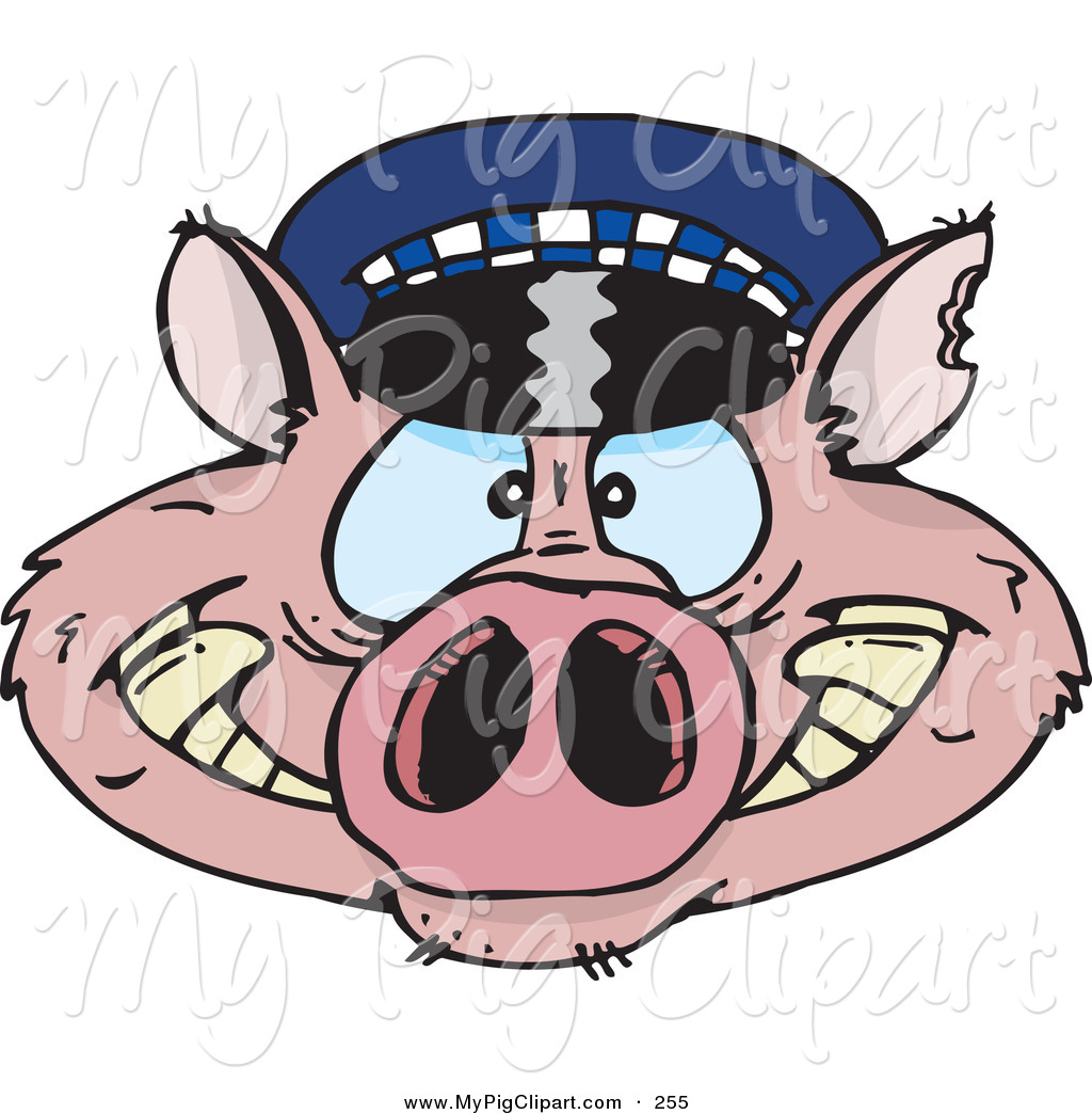 pig clipart cop