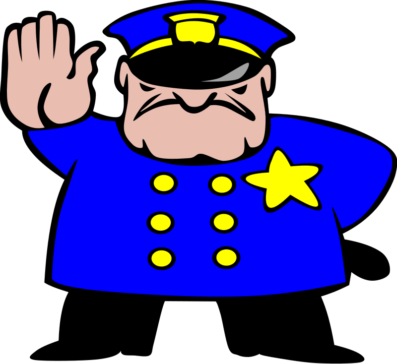 police clipart whole body