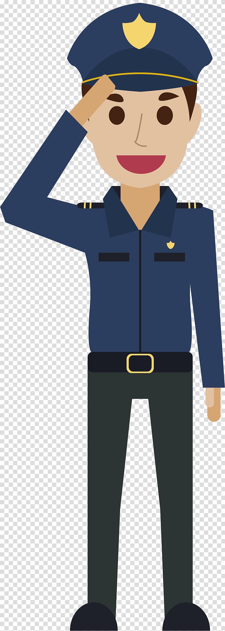 police clipart salute