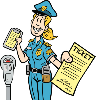 policeman clipart ticket checker