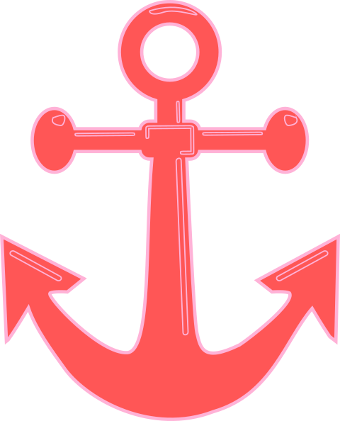 Clip art at clker. Coral clipart coral anchor