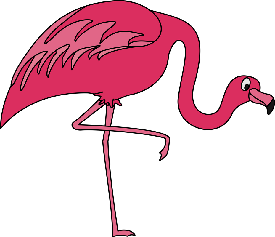 coral clipart flamingo