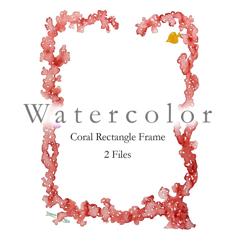 coral clipart frame
