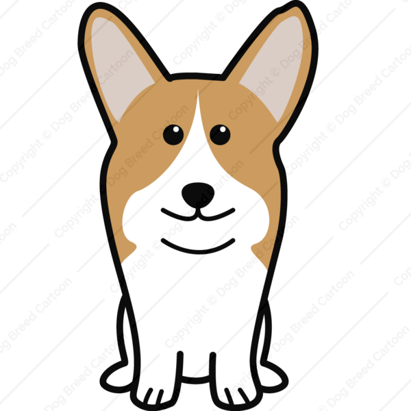 Corgi clipart pembroke corgi welsh. Cartoon design