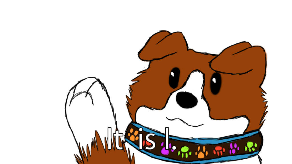 corgi clipart pin the tail on