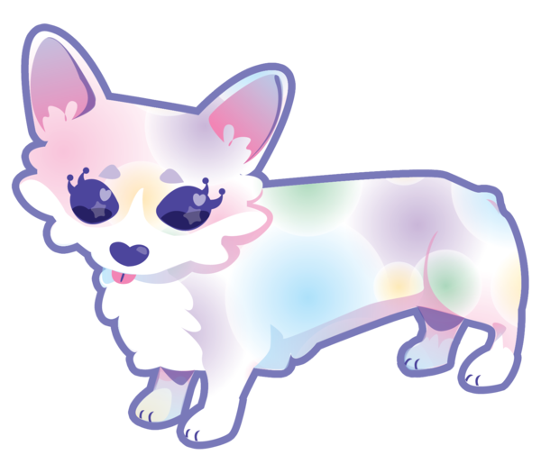 corgi clipart pin the tail on