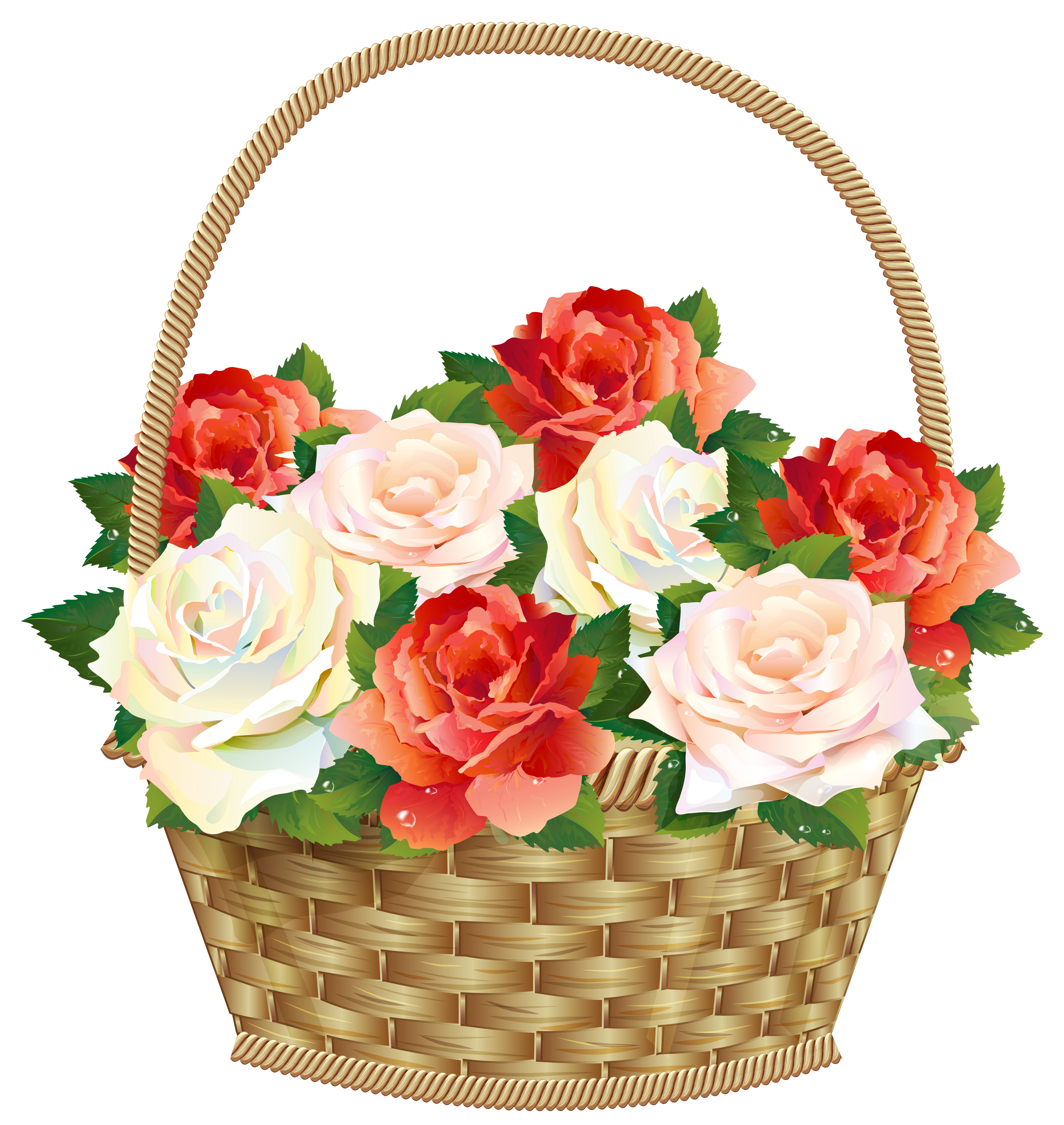 Corn clipart basket full. Roses in transparent png