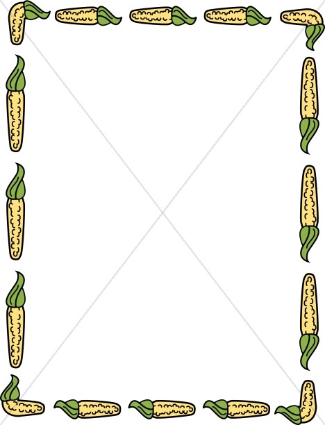 corn clipart border