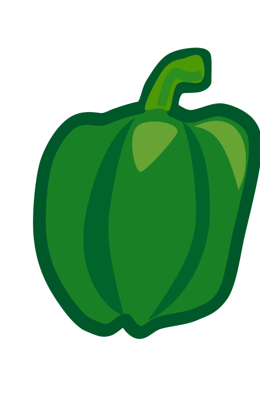 Pepper clipart vegetable. Peppers corn graphics green