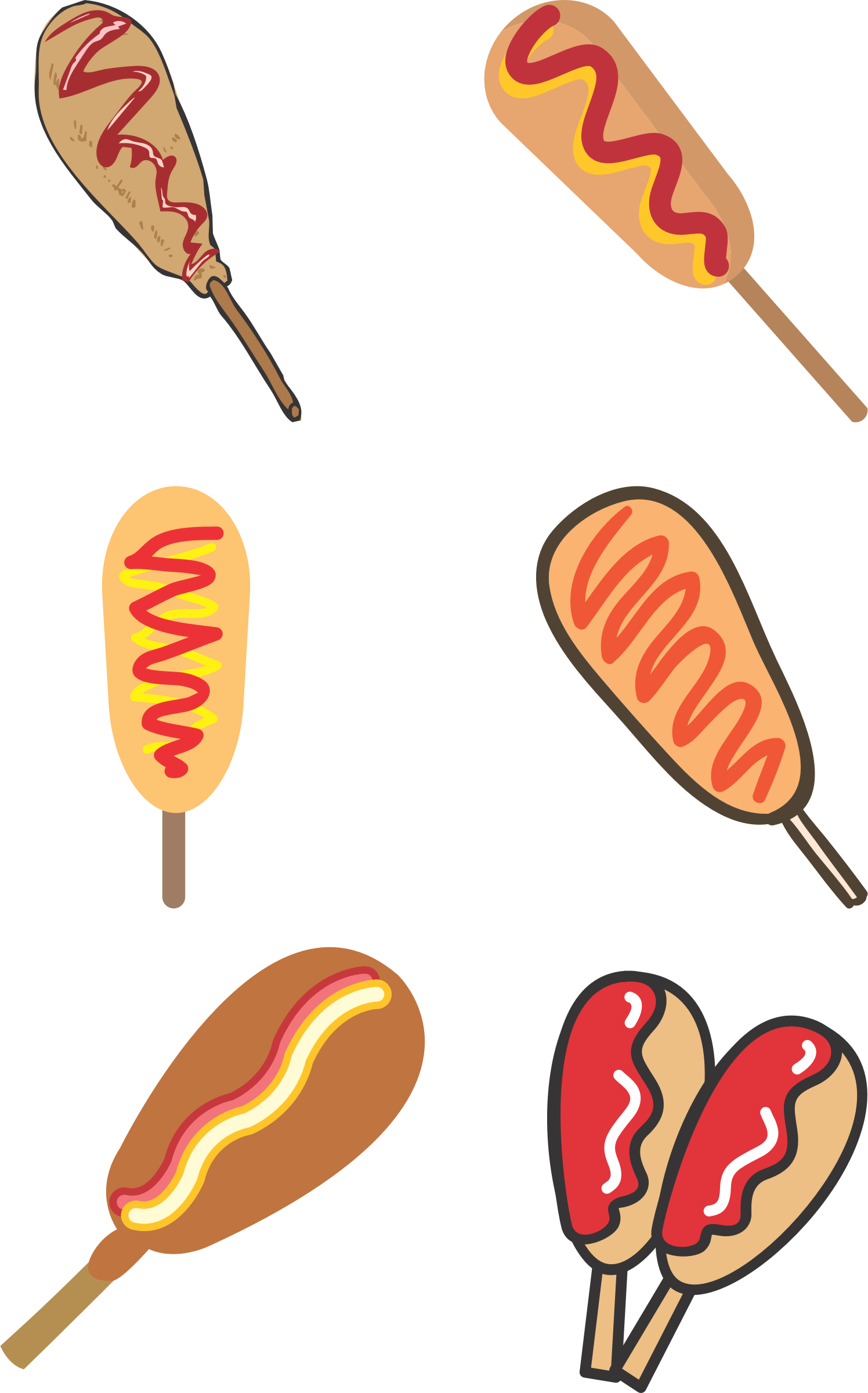 hotdog clipart corndog