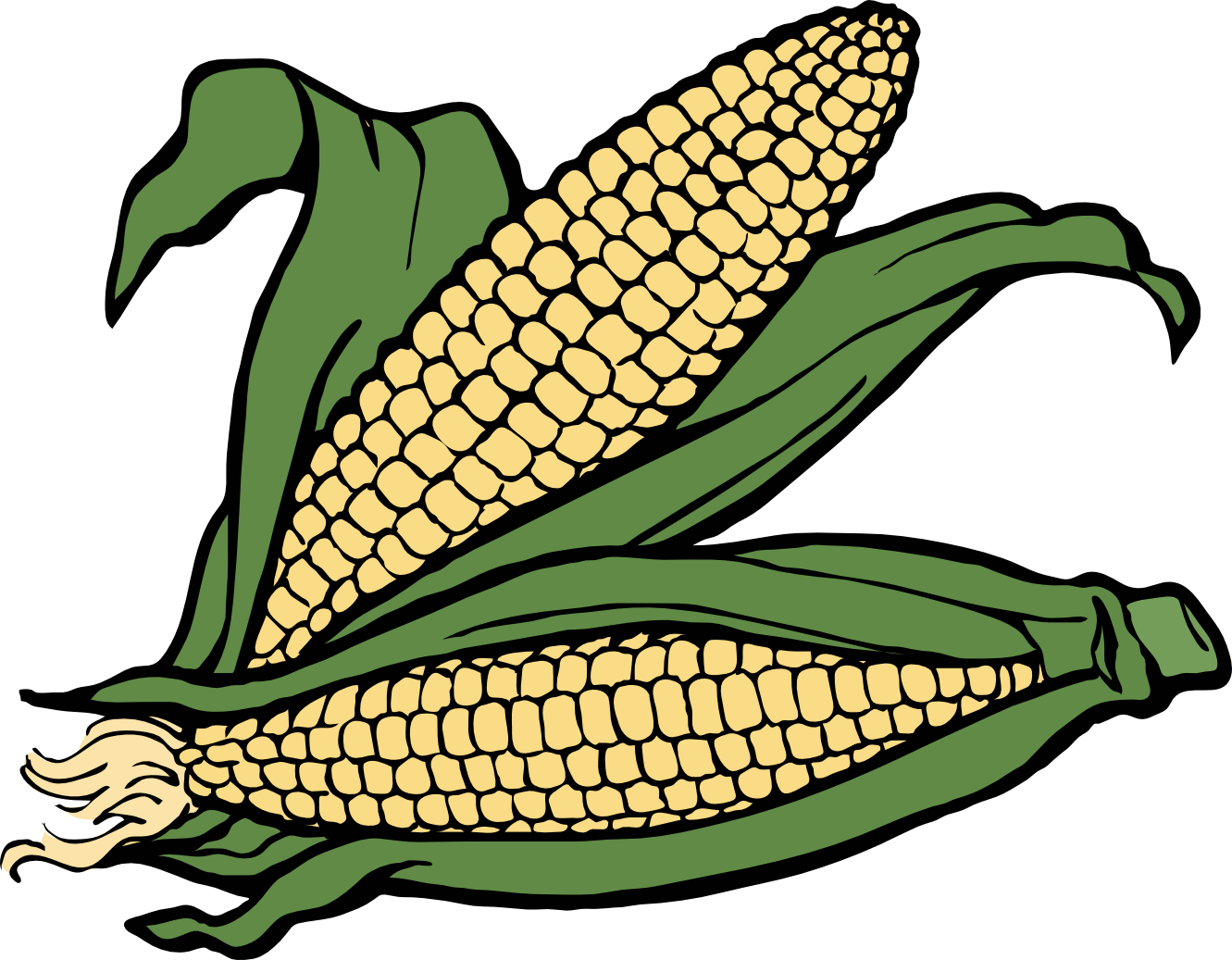 corn clipart plate