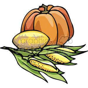 corn clipart pumpkin