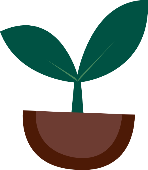 Seedling clipart sprouted. Plant sprout clip art