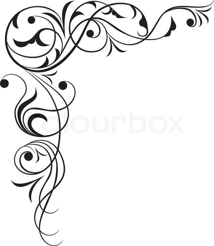 corner clipart abstract