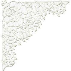 lace clipart corner lace