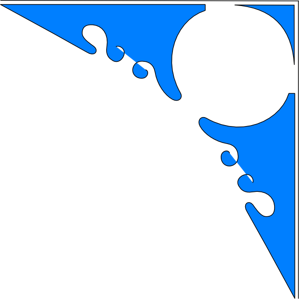 Corner clipart royal blue. Border clip art at