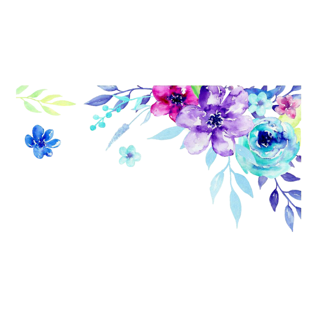 Corner clipart watercolor. Ftestickers flowers floral edging