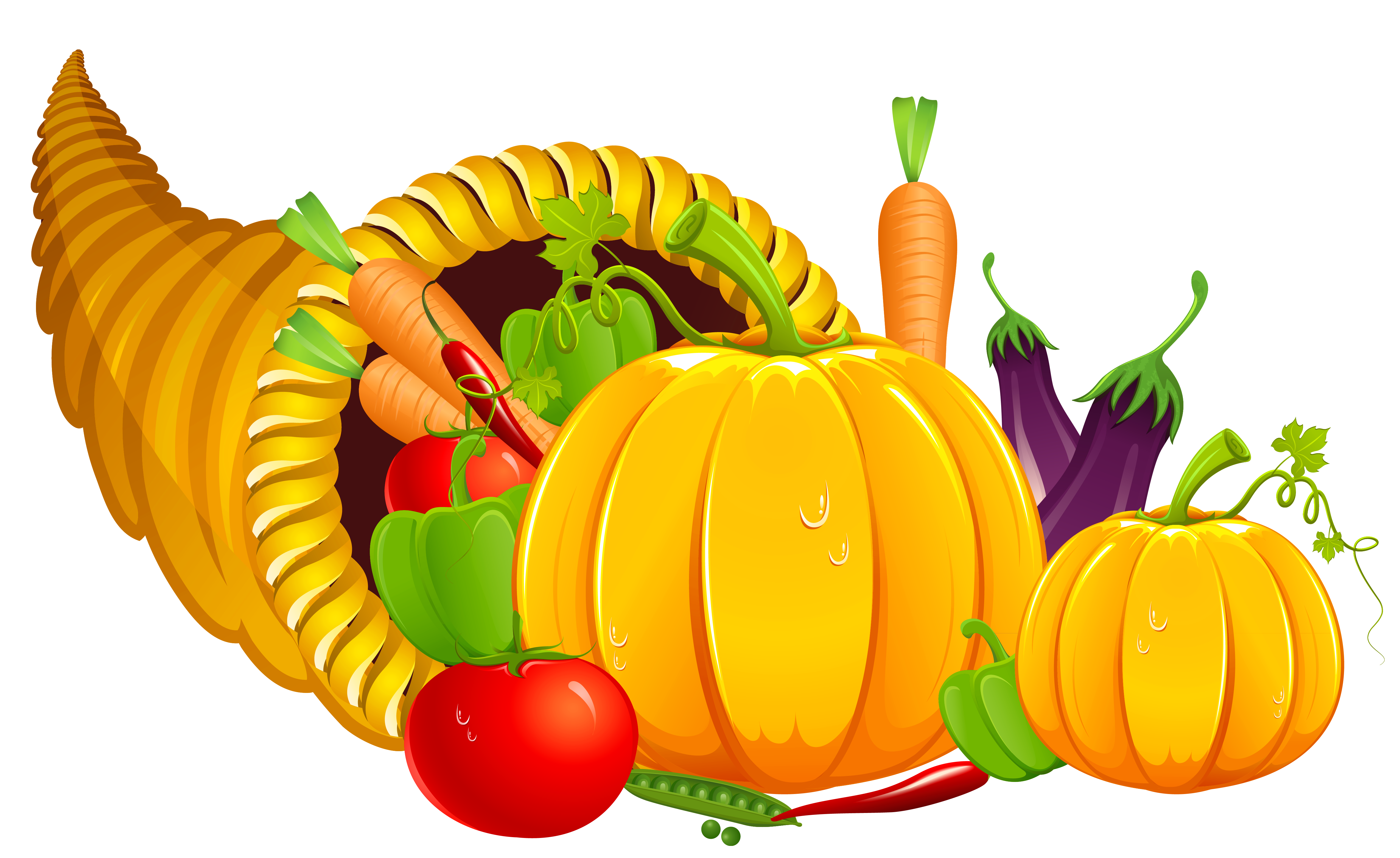 Cornucopia png gallery yopriceville. Clipart thanksgiving vegetable