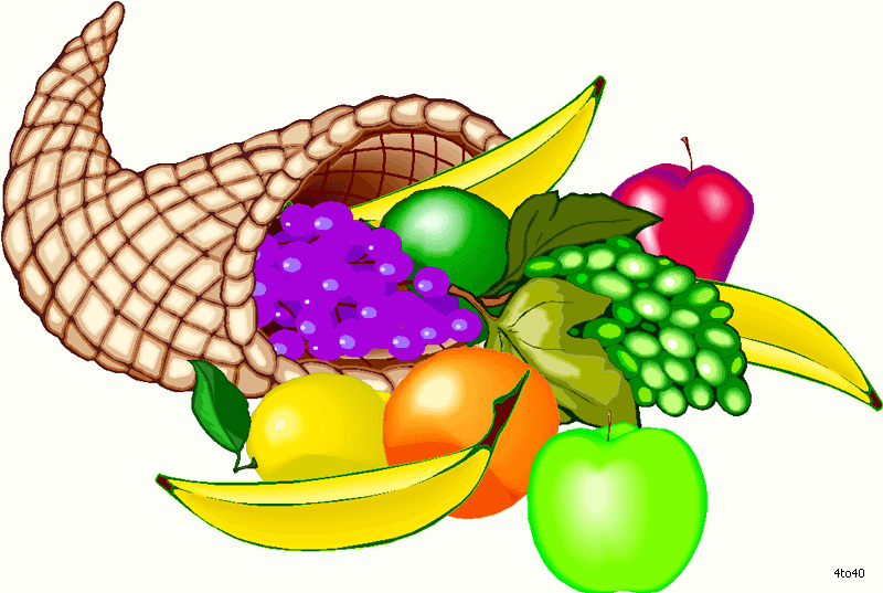 cornucopia clipart fruit