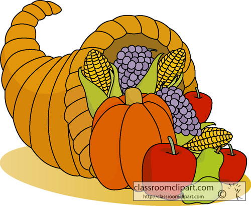 Thanksgiving clip art bay. Cornucopia clipart thanksgivng