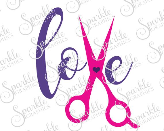Cosmetology clipart cosmetologist. Love cut file hair