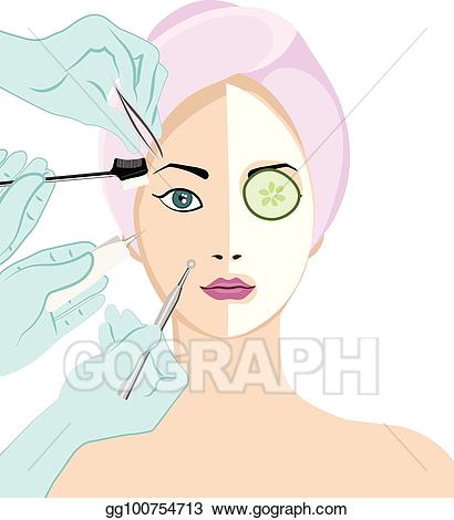 Cosmetology clipart face. Eps vector beauty skincare