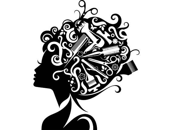 Style salon dxf file. Cosmetology clipart hair studio