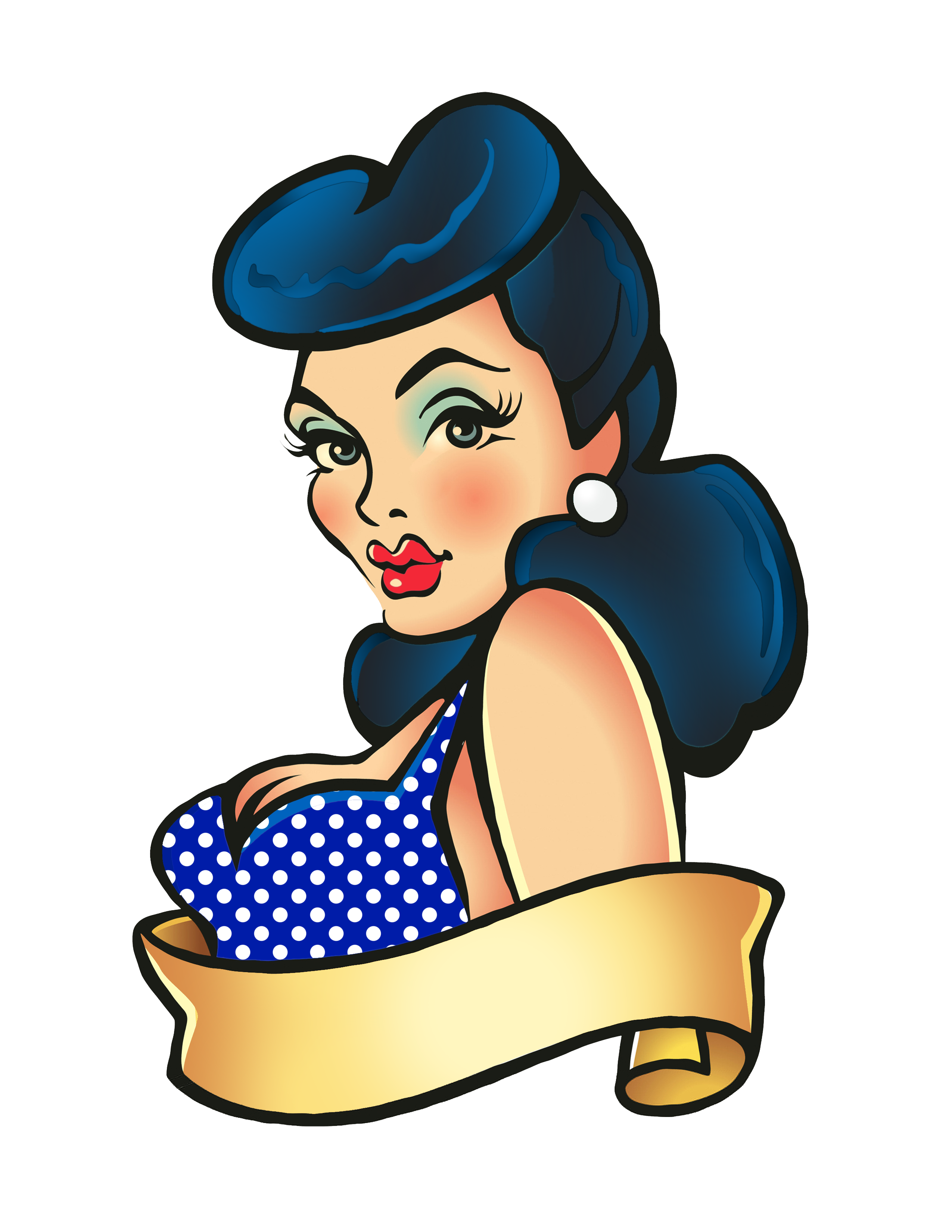 Cosmetology clipart neat hair. Black bettie bang paige